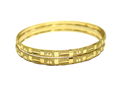 Gold Plated | Diamond Cut Bangles